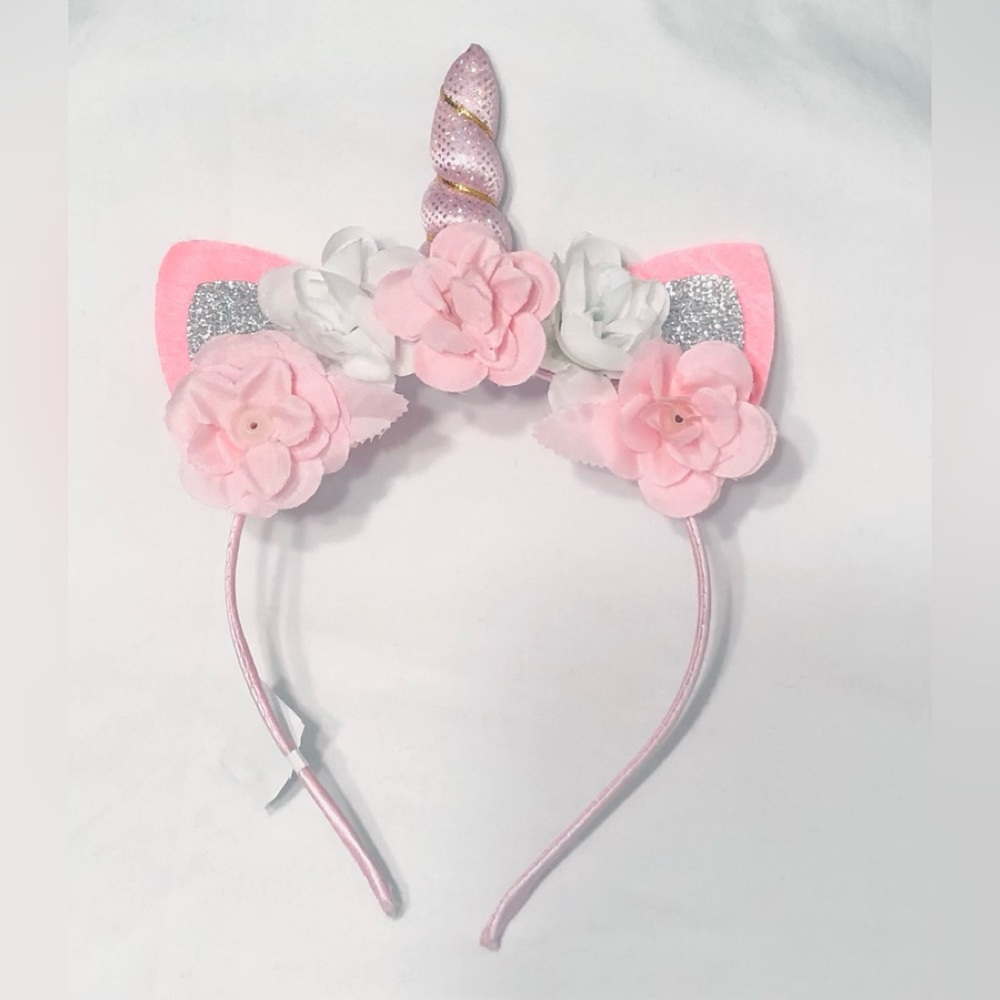 Baby girl unicorn headband pink. Aged 3+